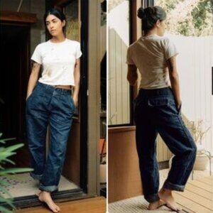 Imogene + Willie Blake Military Trouser | Washed Chambray Blue
